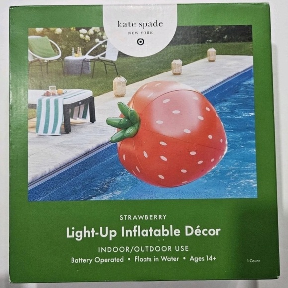 Kate Spade X Target Other - Kate Spade New York X Target Strawberry Light Up Inflatable Decor 50" x …